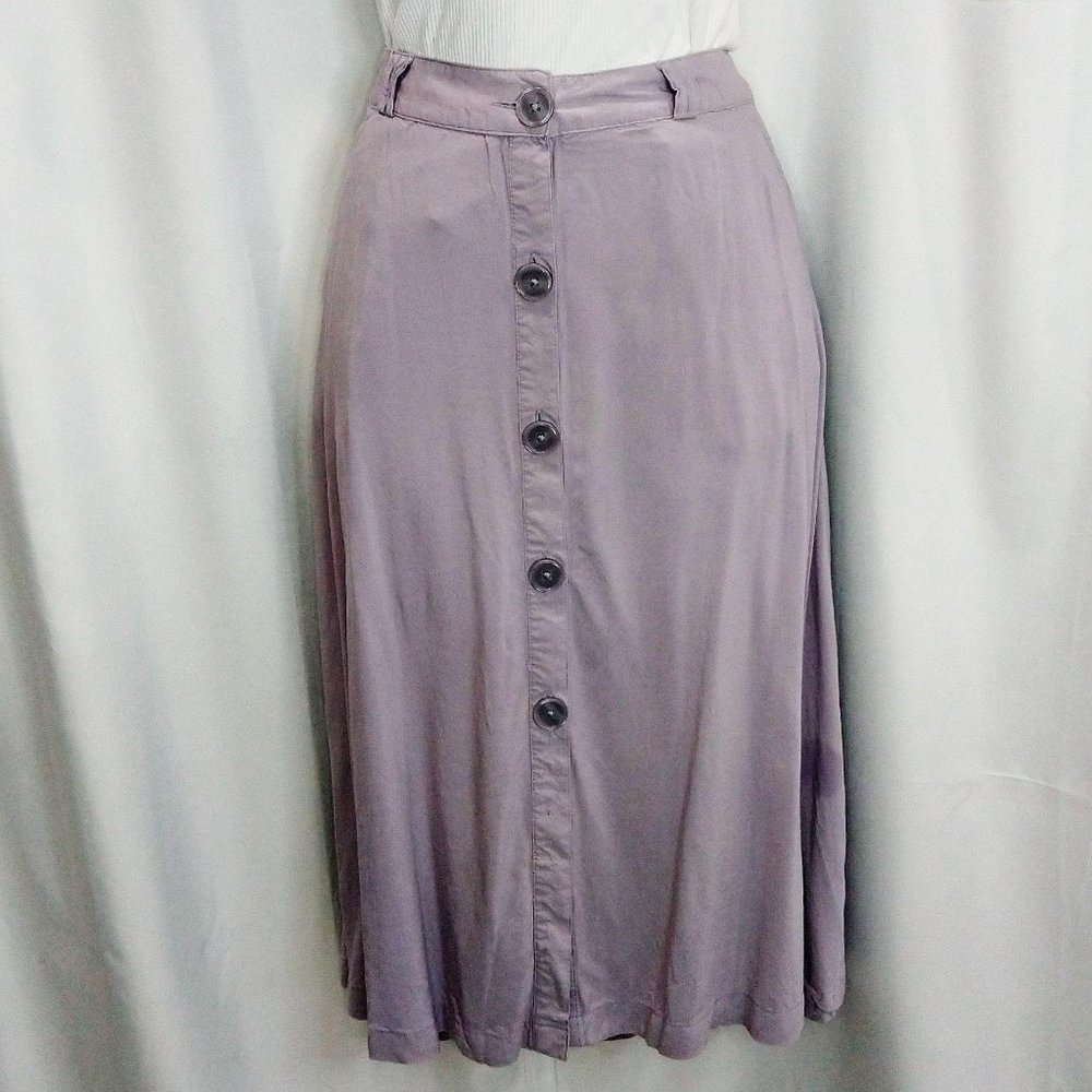 Simply Styled Grey Midi Skirt Size Small